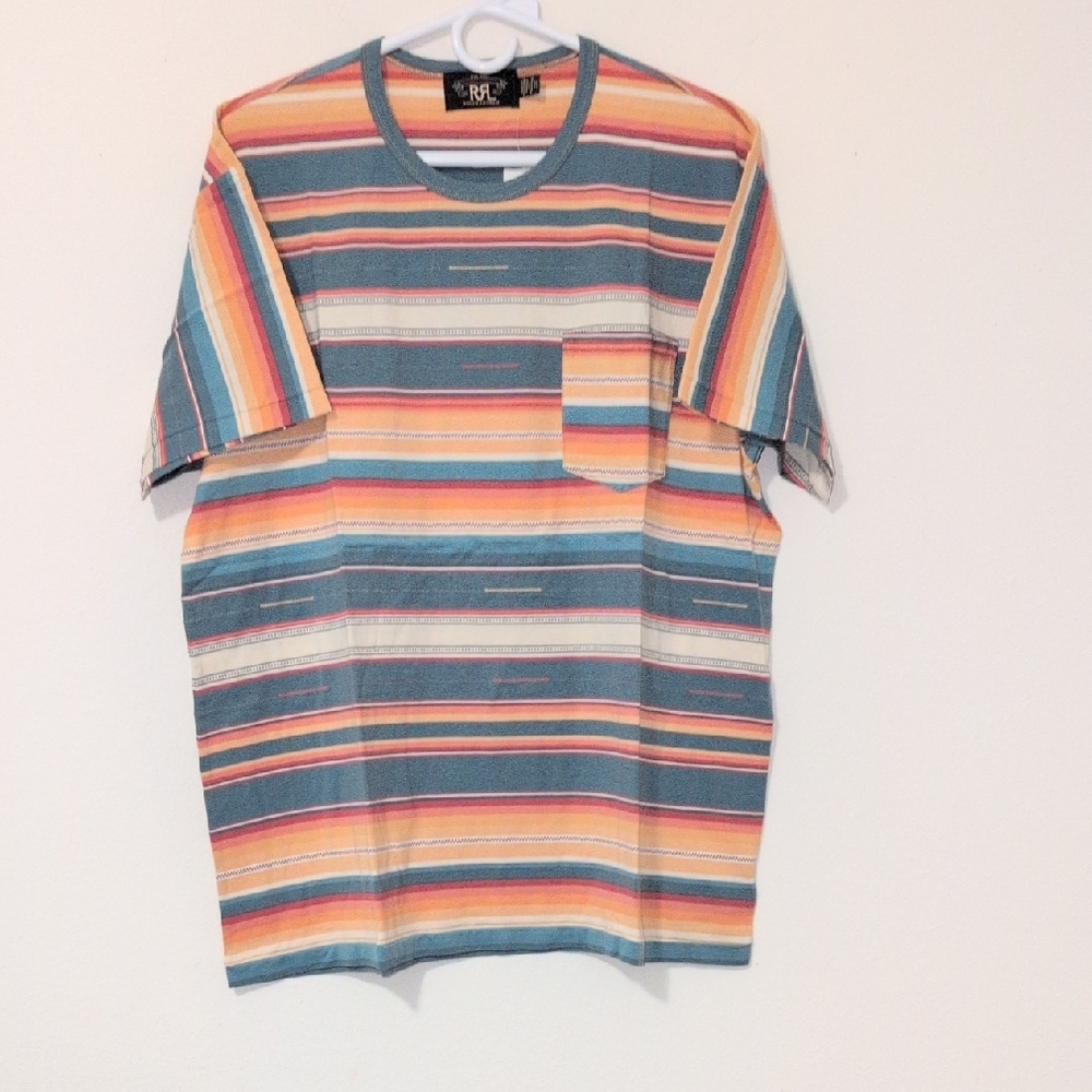 Ralph Lauren Double RL Multicolor Striped Short Sleeve Tee